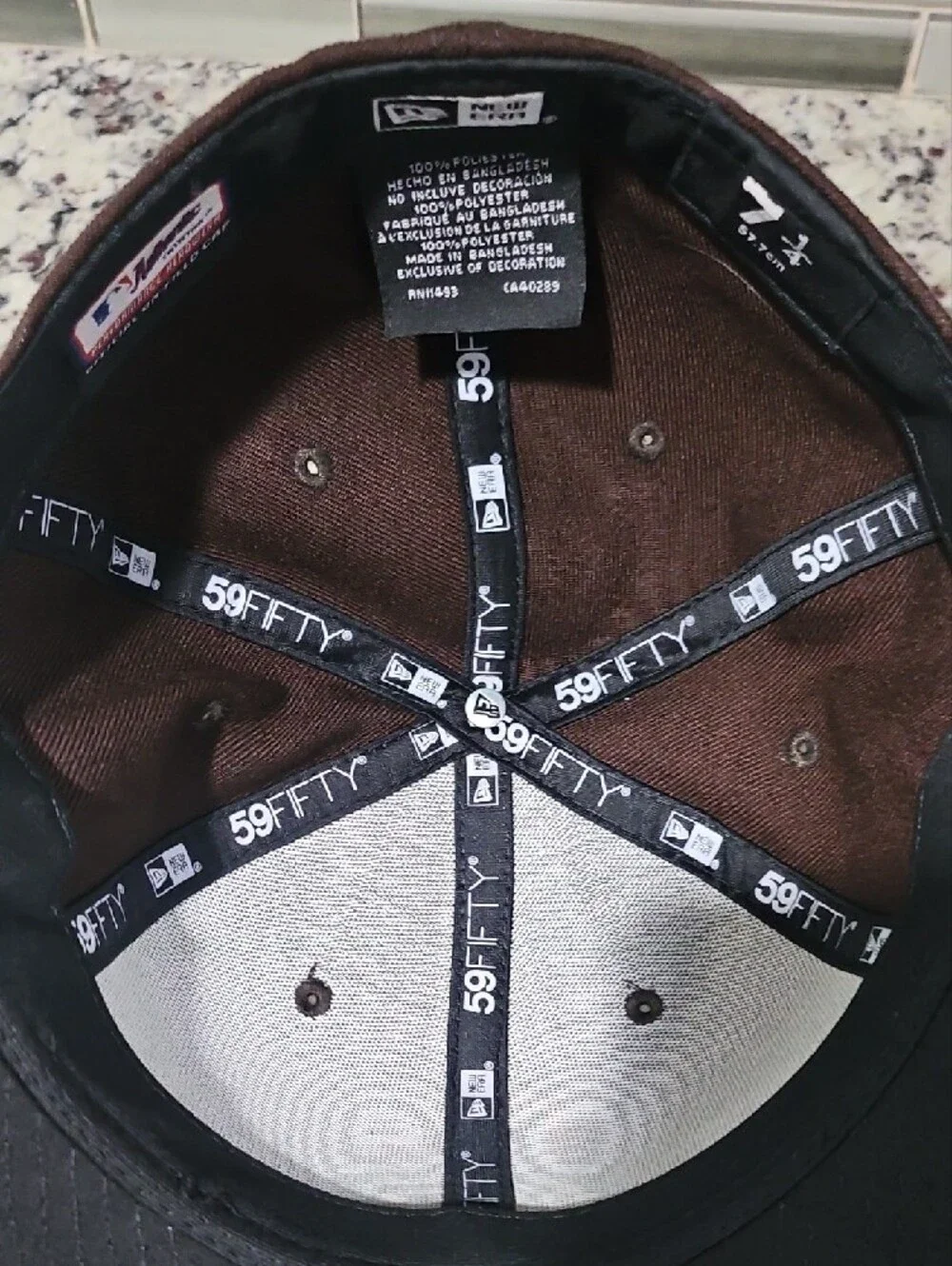 New Era Brown and Yellow San Diego Padres Fitted Hat